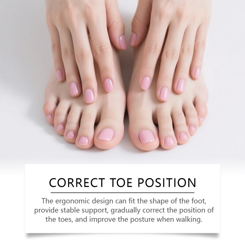 Toe Corrector, Hallux Valgus Separator, Separate And Overlap Hallux Valgus Corrector.