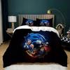 Exquisite 3D Cartoon S-Sonics Wallpaper Anime Digital Printing Bedding Set Duvet Cover Pillowcase Youth Kids Girl Boys Gift