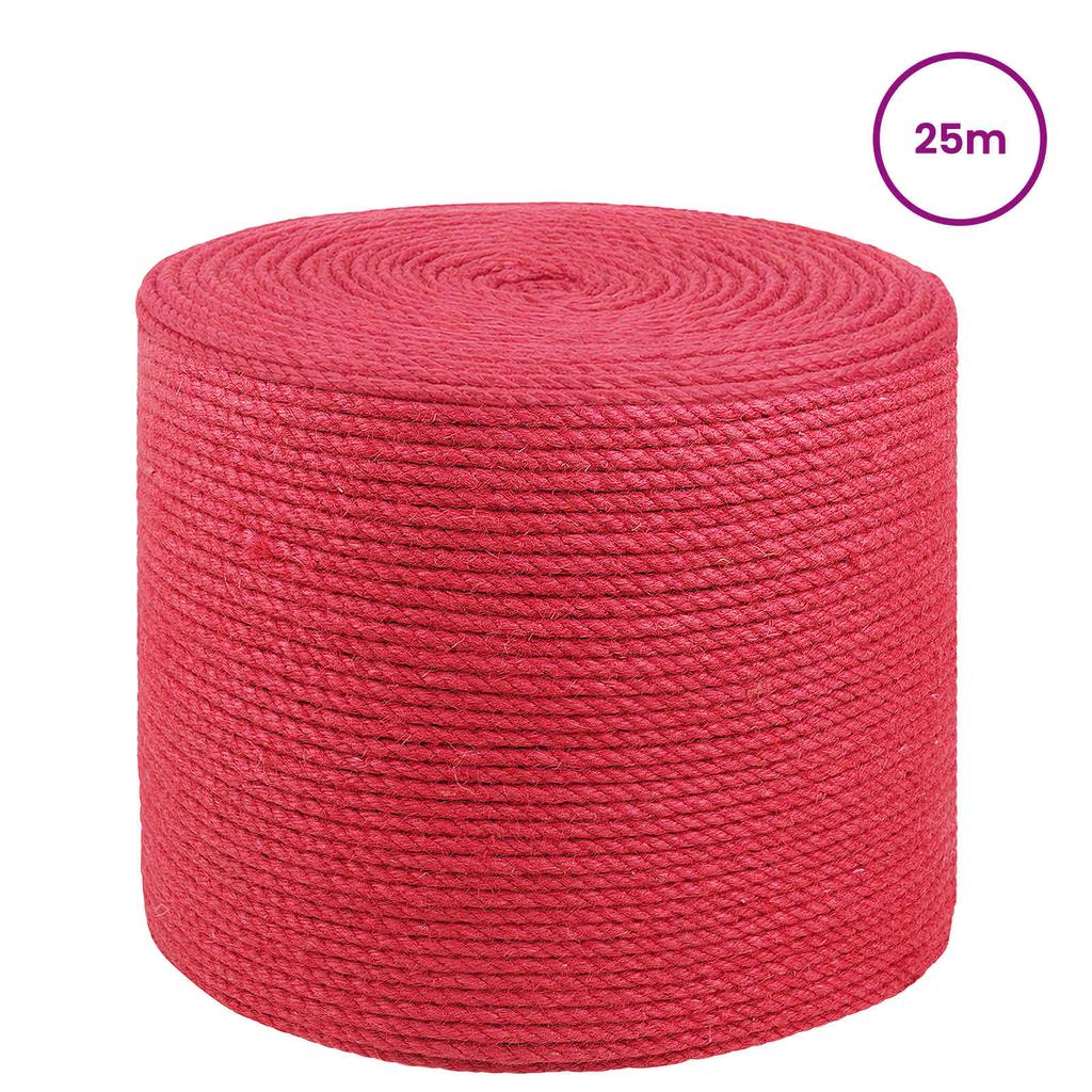 Jute Rope Red 100percent Tossa Jute