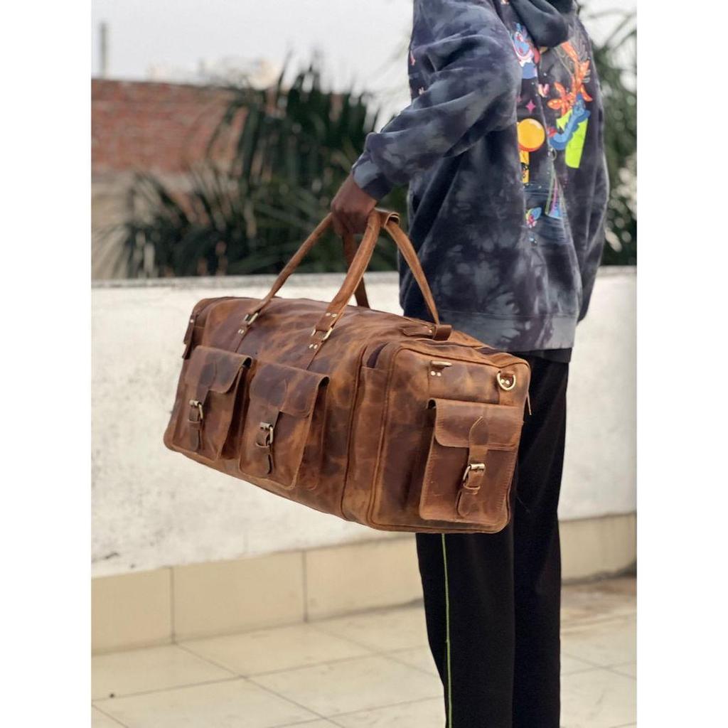 Personalizowana skórzana torba podróżna, ręcznie robiona skórzana torba weekendowa, torba na siłownię, torba podróżna na wakacje, torba podróżna, torba nocna, skórzana torba podróżna