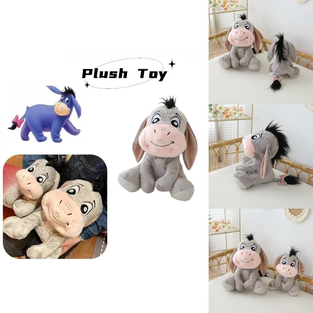 Cute Grey Plush Donkey Toy For Kids Soft And Cuddly Stuffed Animal Doll, Perfect Gift For Children