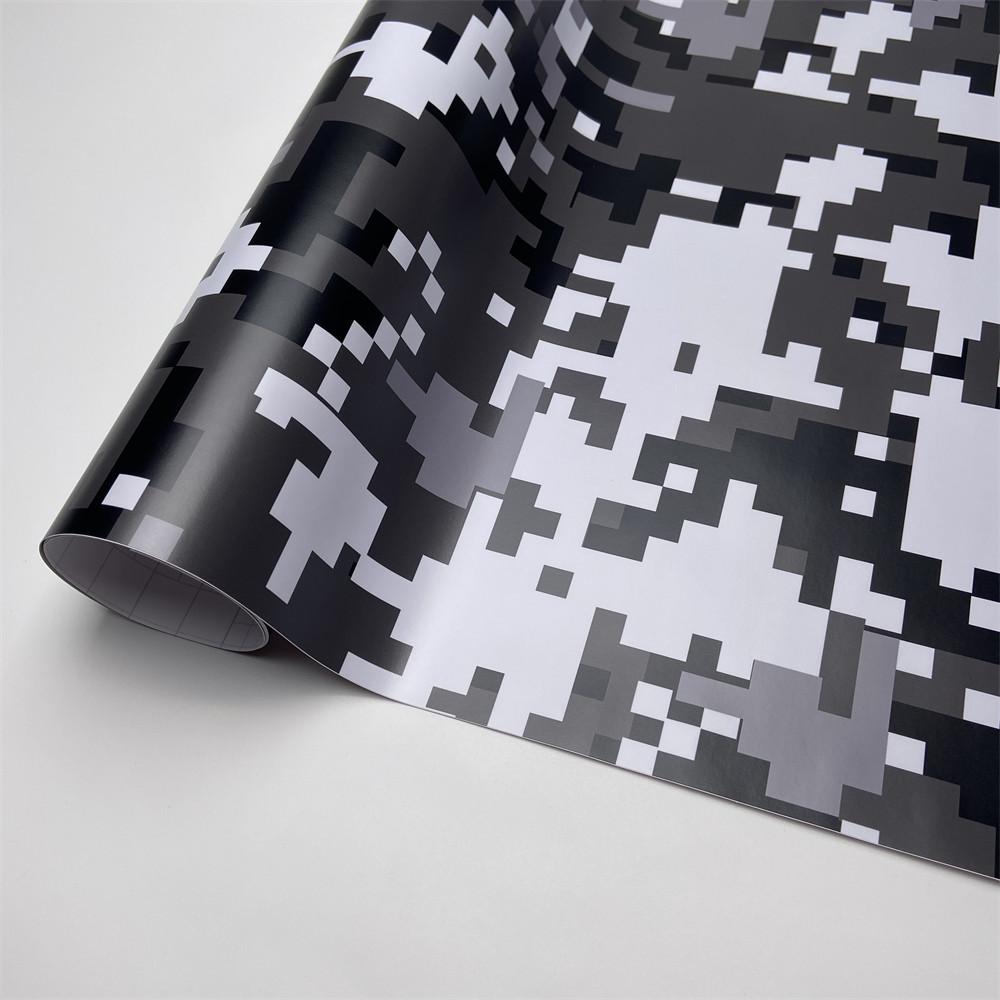 Pellicola Vinilica Wrap Mimetica Stealth Modello Camo a Pixel Foglio per Wrapping Moto Adesivo Fai-da-te per Auto Computer Console Bicicletta