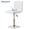 Wasserdichter Barhocker Stuhlbezug Kurze Rückenlehne Büro Drehstuhl Husse Elastischer Sitzbezug für Hotel Bankett Essen