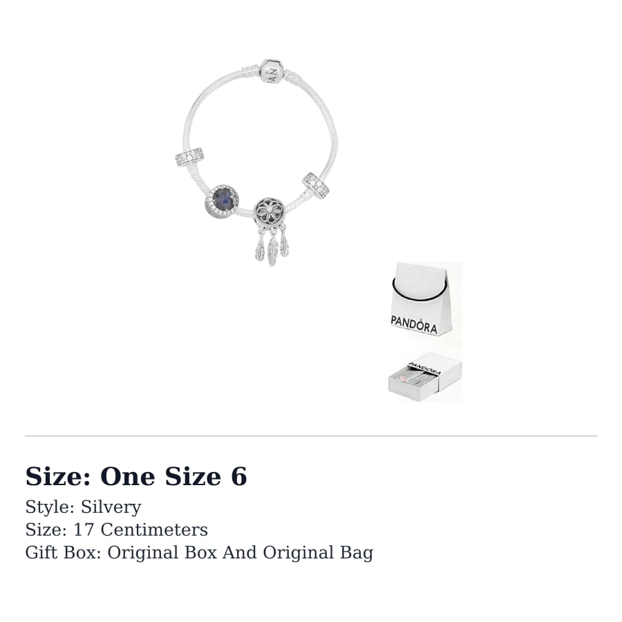 Pandora 925 Sterling Silver Bracelets Set Women's Silver ZT0356