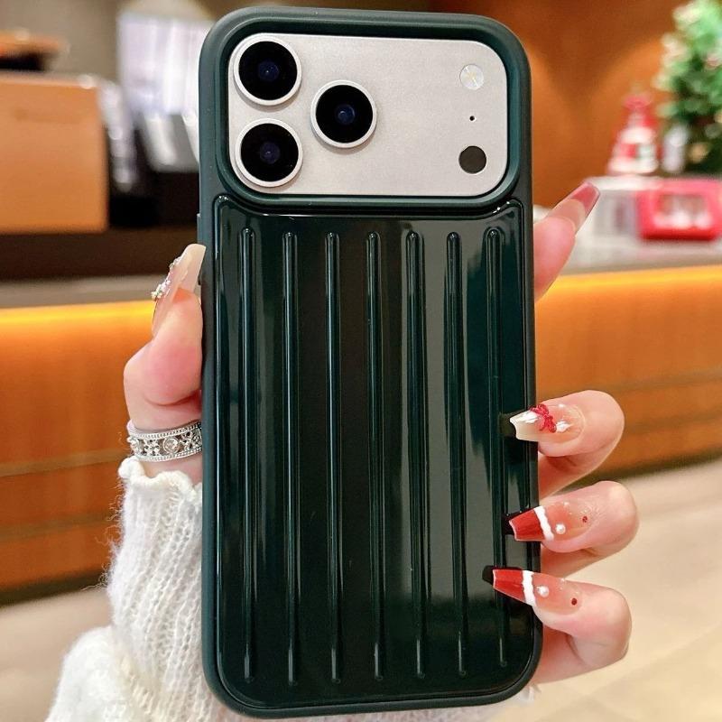 Für MagSafe Business 3D Wellenstreifen Stilvolle Aluminiumlegierung RIMOWA Gepäck Handyhülle Für iPhone 17 Pro Max 16 15 14 13 Harte Anti-Fall-Abdeckung