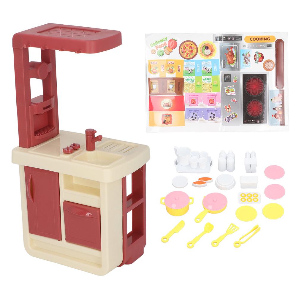 43Pcs Kitchen Toys Imitated Chef Kitchen Toys Educational Kitchen Pretend Cooking Toys Playset for H
