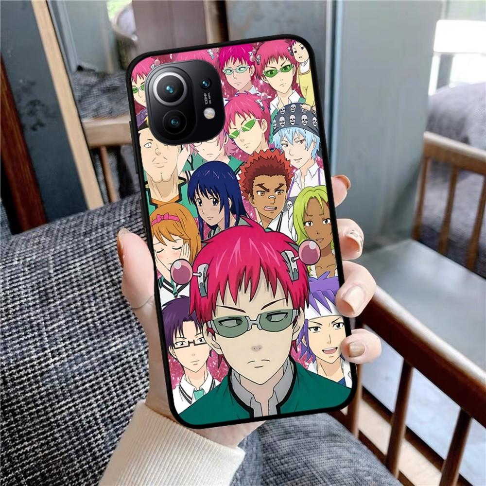Saiki Kusuo No Psi Nan Phone Case For Xiaomi Mi 5X 8 9 10 11 12 Lite Pro 10T PocoX3pro PocoM3 Note 10 Pro Lite