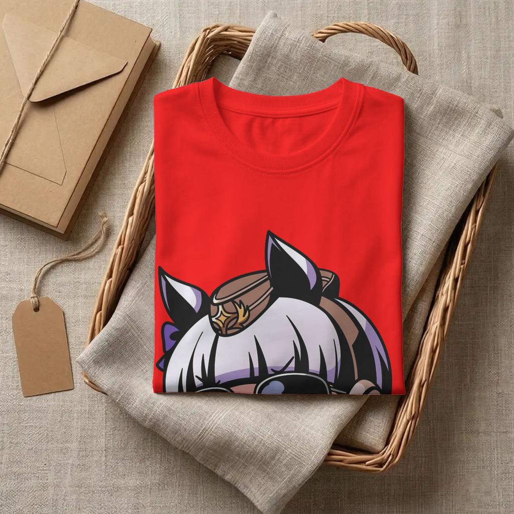 Gold Ship Uma Musume Pretty Derby Tshirts Unisex Cotton Top Tee Hip Hop Oneck Short Sleeve