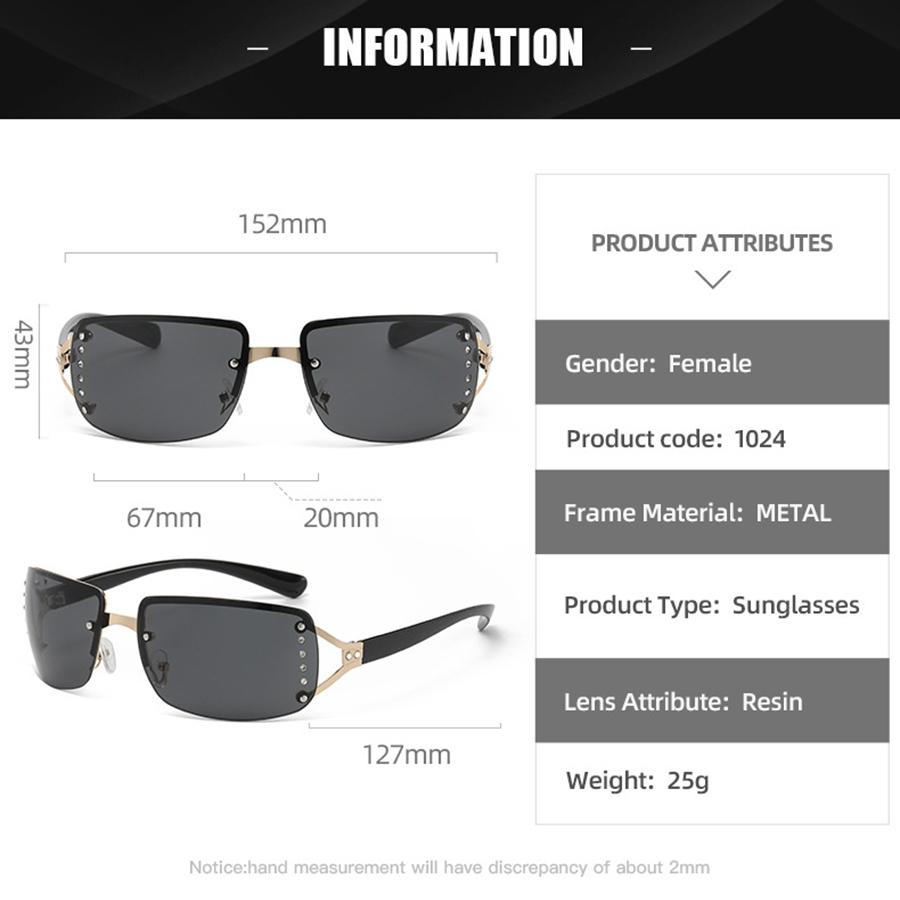 Fashion Sunglasses Y2K Spicy Girl Sunglasses Non-Polarized Fashion Accessory 