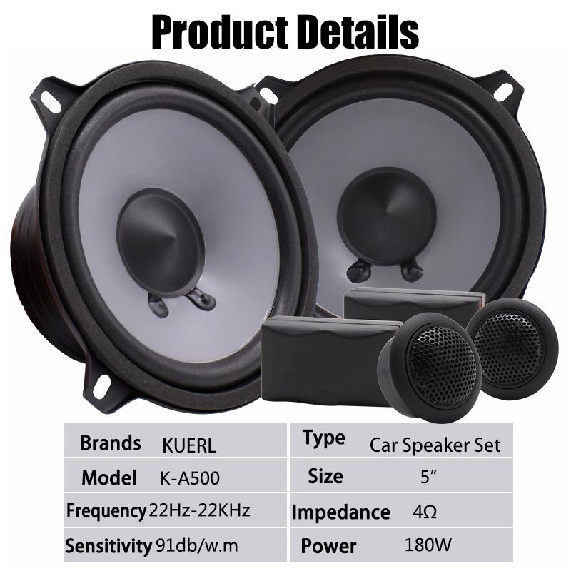 5 Inch Car Speaker Sets High Efficiency Mini Dome Tweeter Speaker High Power Silk Film Car Audio Speaker Car Audio Modification