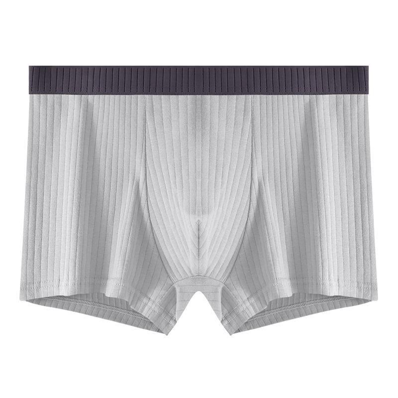 Men's Antibacterial Cotton Boxer Briefs - Trendy & Comfortable for Teens and Boys