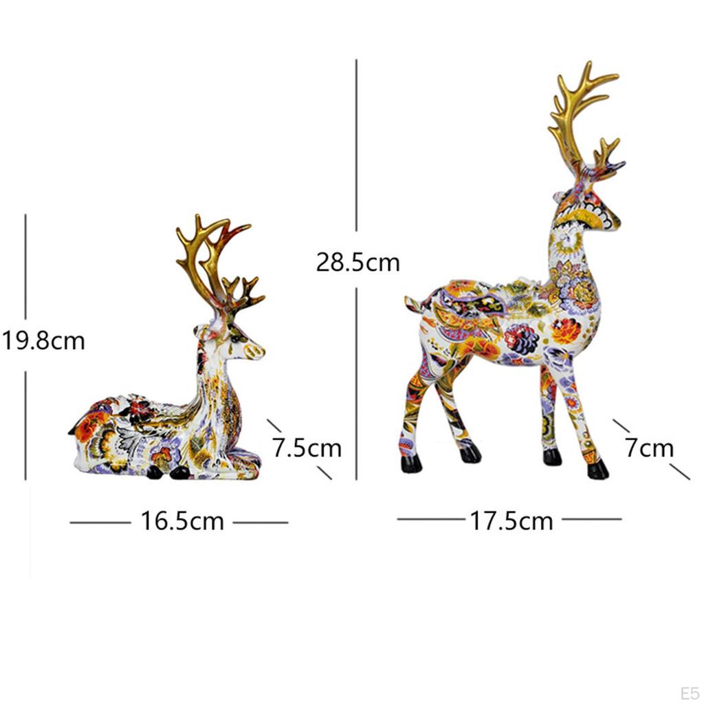 1 Dekorationszubehör Modell Rentierfiguren Skulptur für Schreibtisch