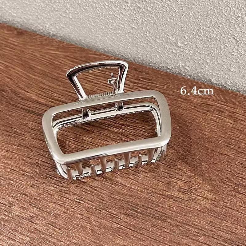 Clips de păr metalic elegant cu formă de rechin: Accesoriu de păr elegant, de înaltă calitate, pentru femei