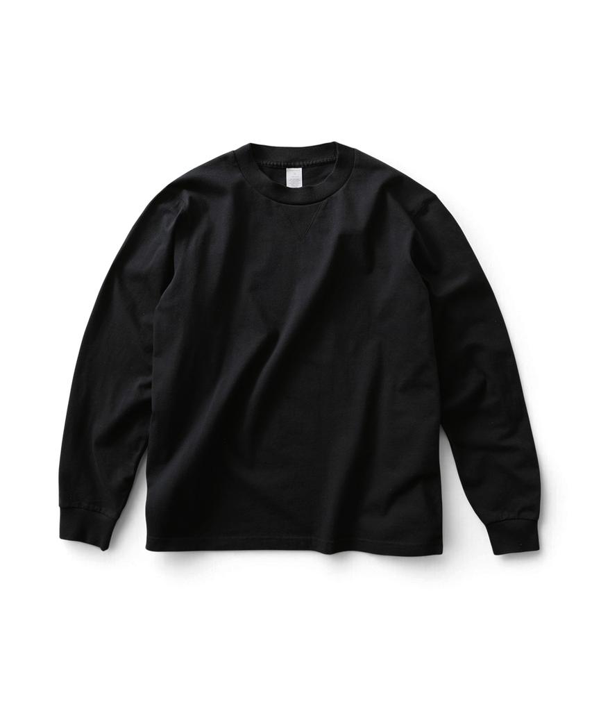 THOMASMORE Rib Trim Long Sleeve T-Shirt - Black