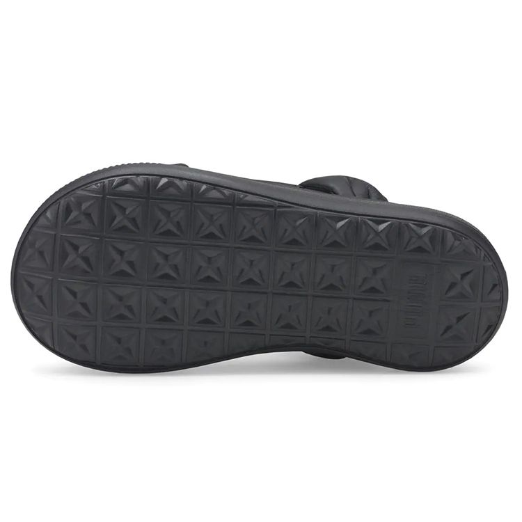 PUMA Women's Black Suede Mayu Nimbus Sandals 383379-02