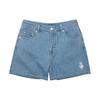 New MLB MOCO Love Series Denim Shorts Women's Light Blue 3FDPH0133-50SBL