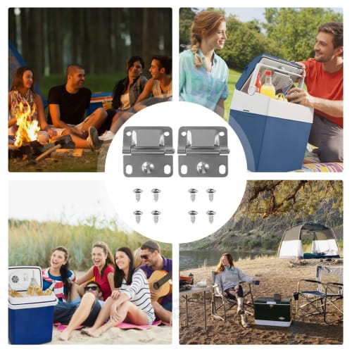 TVETE Cooler Hinges, Stainless Steel Cooler Hinges (Set of 2), Insulated Box Hinges, Ice Chest Stainless Steel Hinges, Thermal Insulated Box Hinges, S