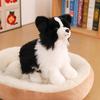 Border Collie Plush Toy - Standing & Lying Poses, Cute Dog Doll Gift