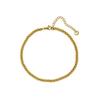 Bracelet - LUXENTER - Garsao - Acier hypoallergénique - Plaqué or jaune 18 carats - 19 cm