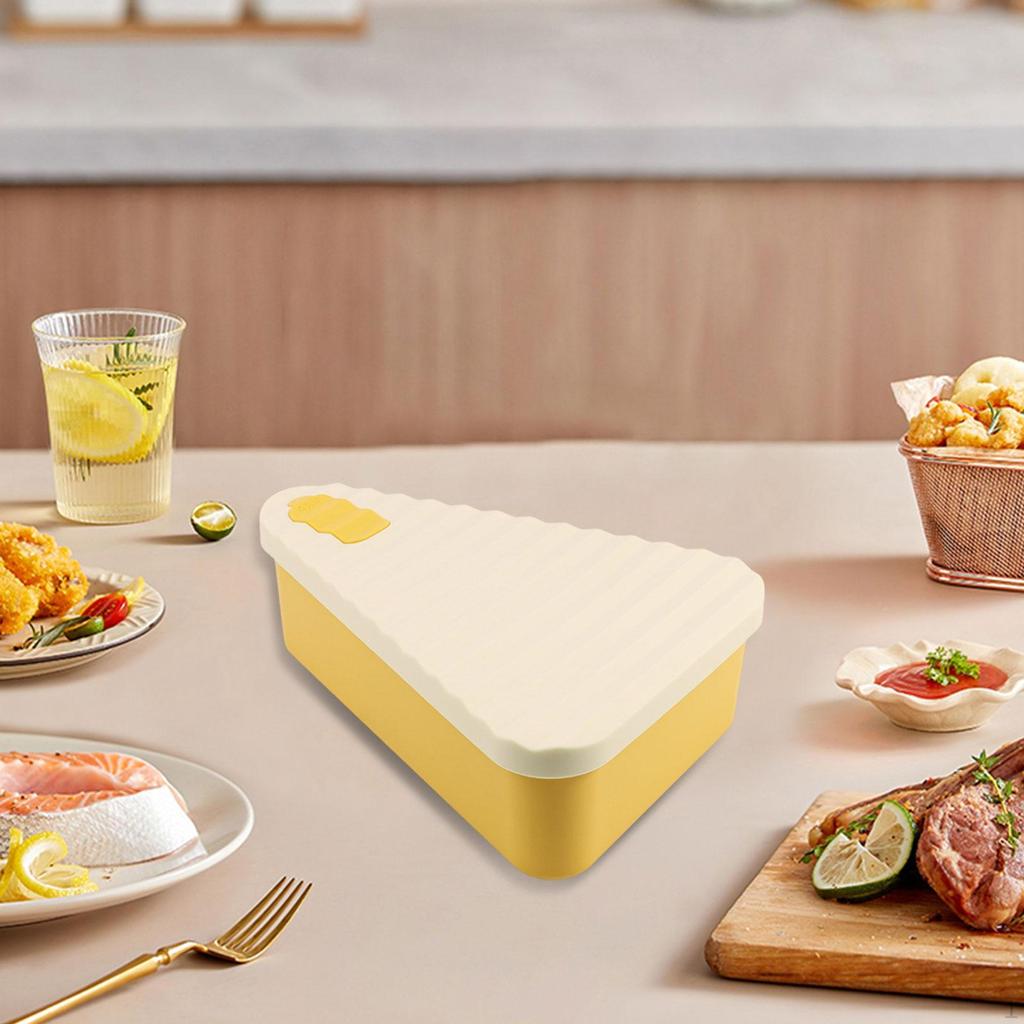 Food Grade Silicone Pizza Storage Box Lunch Sturdy Multipurpose Easy Cleaning for Home & Travel