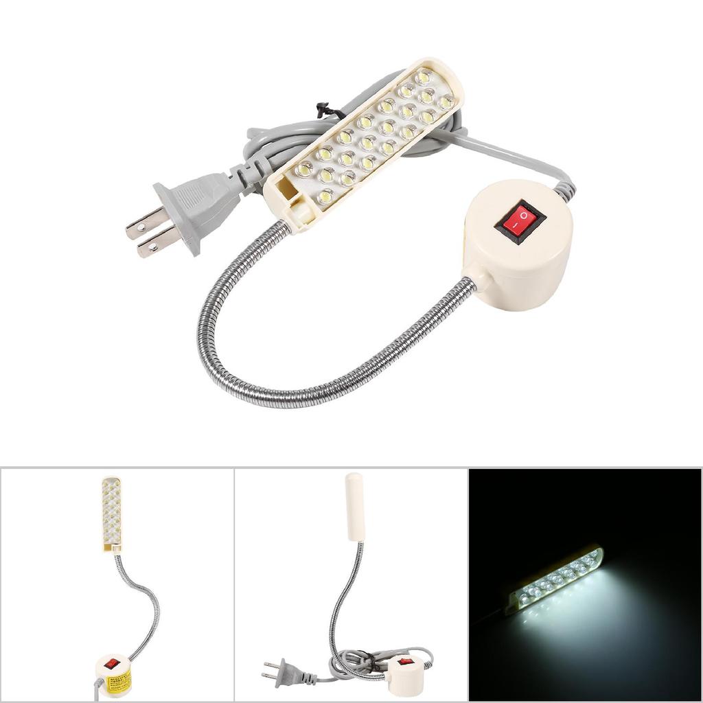 Sewing Machine Light Gooseneck Lamp Magnetic Base Switch Flexible Mounting (20 Leds)