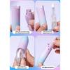 4 Refills Retractable Correction Tape Set Featuring Hues and User Plastic Construction