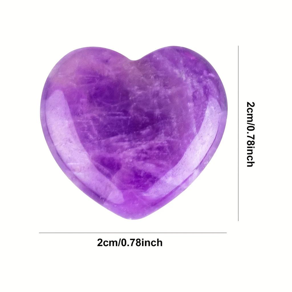 10/30/50 PEZZI Forma di Cuore AMORE 20MM Cristallo Naturale Ametista Agata Minerale Irregolare Pietra Curativa Ghiaia Decorazione per la Casa