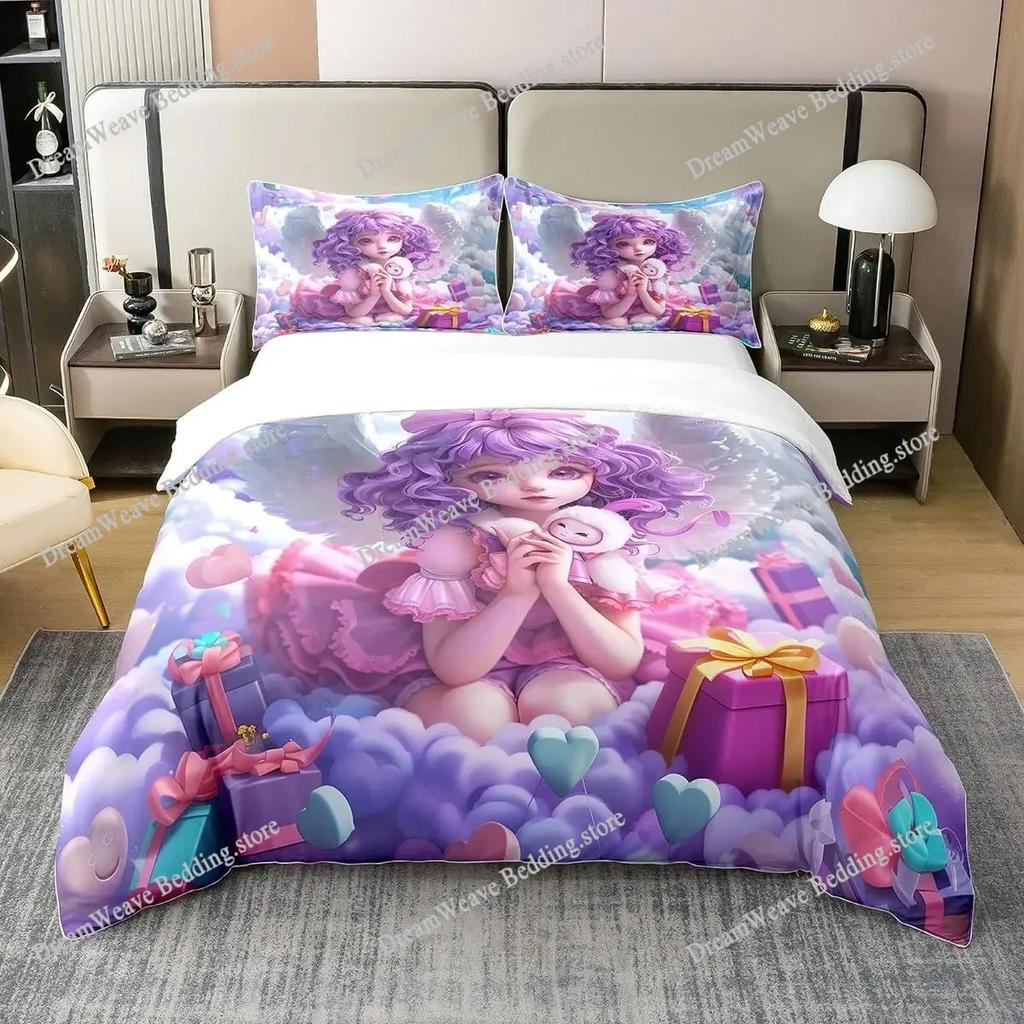 3D Print Angel Wings Bedding Set Boys Girls Twin Queen King Size Duvet Cover Pillowcase Bed Boys Adult Home Textileextile