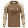 HUK Long-sleeved Hooded Fishing Suit Sunscreen UPF50 Quick-drying Light Men's Sports