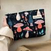 Tragbare Kosmetiktasche mit Reißverschluss Pilz Große Kapazität Kulturtasche Make-up-Tasche Outdoor