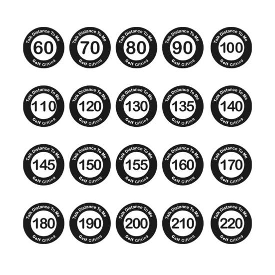 

20 шт., маркеры с названием гольф-клуба, выгравированные на заказ, маркер для гольф-клуба, многоразовые маркеры расстояния, аксессуары для гольфа для начинающих