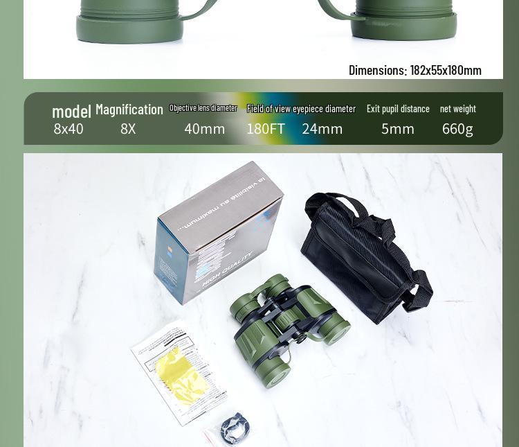 Blade 10X50 HD Telescope with Large Eyepiece for Low Light & High Magnification - Ideal for Travel & Concerts