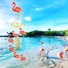 1 Set Flamingo Wind Chime Pendant Drop Glue Mold Diy Keychain Coaster Flamingo Wall Hanging Decorative Silicone Mold