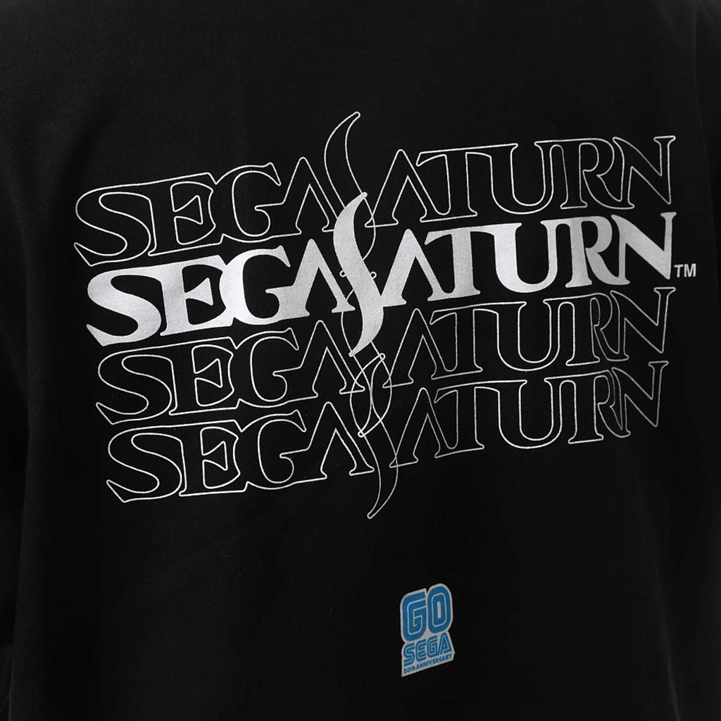 Sega 60th Anniversary Black Small Licensed Graft Gaming Life T-Shirt (Sega Saturn) - [Officially Product] GGL017-BLK-S