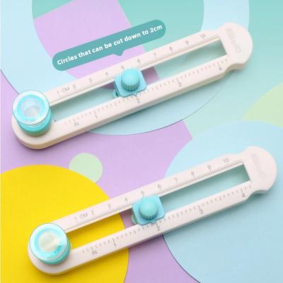 Plastová kruhová řezačka papíru 2-20 cm Multifunkční ruční řezací nástroje Řezačky papírových scrapbookingových karet pro domácí studijní kanceláře