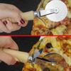 Stainless Steel Wood Handle Pizza Roller Wheel Pastry Dough Crimper