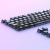 132Key Crystal Backlit Keycaps MDA Profile Translucents Keycap for Mechanical Keyboards