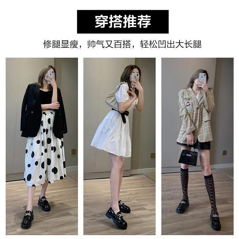 Retro Patent Leather Small Leather Shoes Women's Spring New Fashion British Style Muffin Platform Single Shoes Black Mary Jane Student Shoes