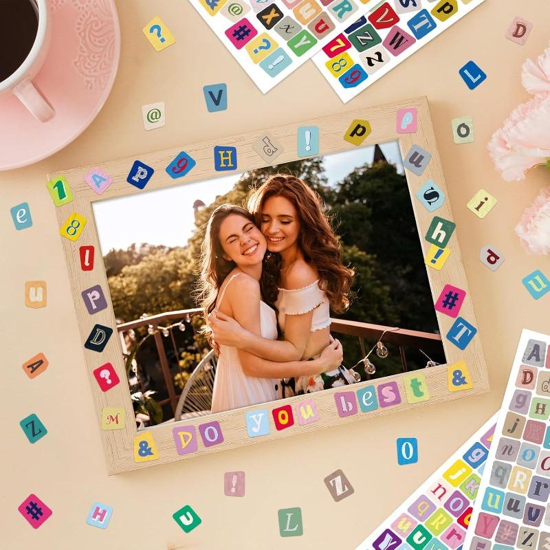 Letter Stickers for Scrapbooking Magazine Alphabet Stickers Self-Adhesive Stickers for Journal Laptop Water Bottles DIY Decor.