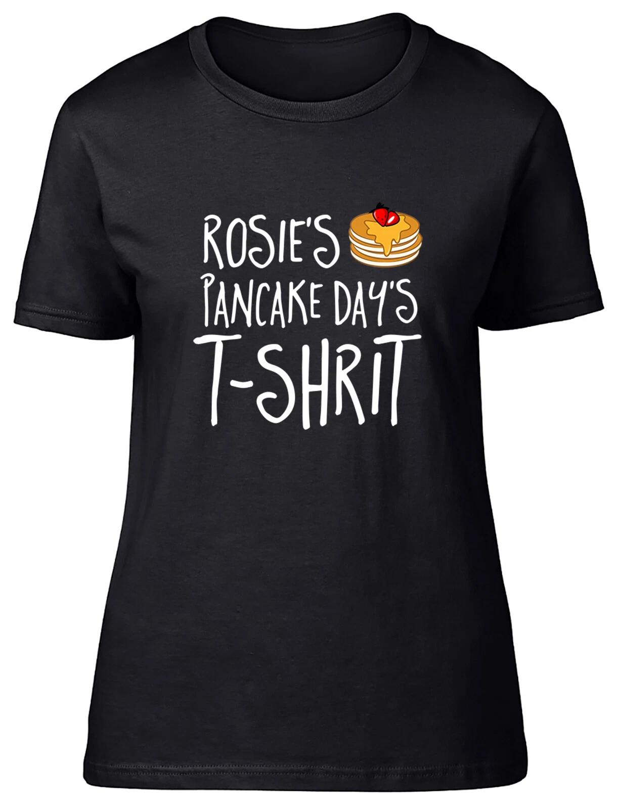 Personalised Pancake Day s T-Shirt Fitted Womens Ladies T Shirt XXXXL