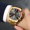 Stilvolle, einfache Uhr Herren Edelstahl Uhr Kalender Quarzuhr Herren personalisierte Casual Uhr