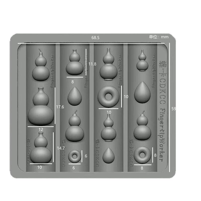 Silicone Nail Art Molds Non Stick Reusable Perfect For Gourd Teardrop Nail Charms Home And Professional Nail Salons