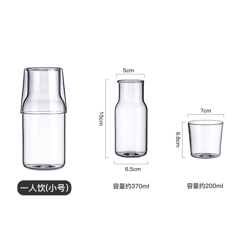 

Прозрачный питьевой стакан для одного человека, холодный чайник, простой утолщенный стакан для сока и напитков, боросиликатное стекло, термостойкий холодный чайник Small