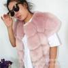 Autumn and winter new imitation fox fur vest women's medium and long rotator sleeve repair thermal vest