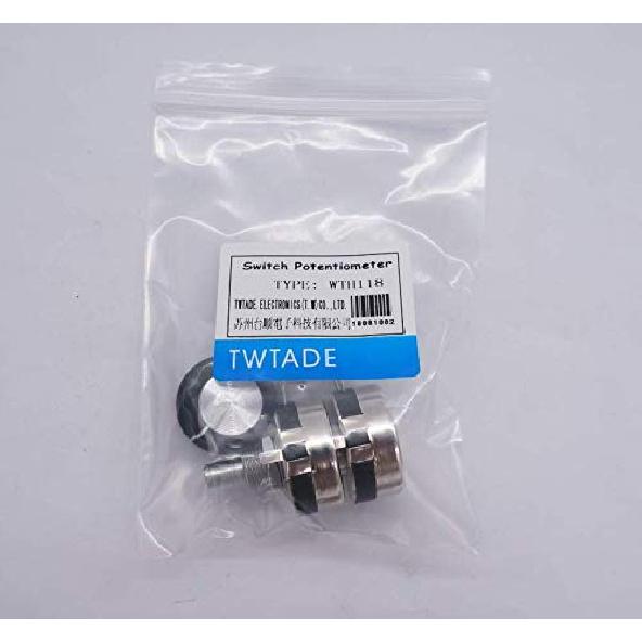 TWTADE /WTH118-2W 4K7 Ohm Dual Gang Potentiometer Carbon Linear Variable Turn Rotary Potentiometer + A03 Knob