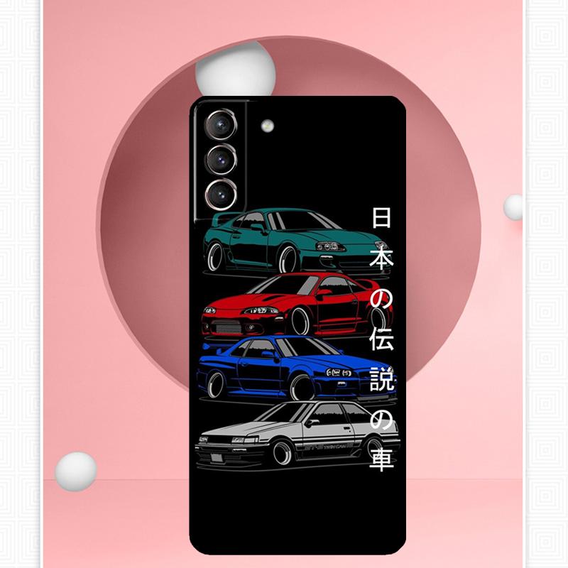 JDM Legend Drift Car Case For Samsung Galaxy S25 Ultra S21 S22 S23 S24 Ultra S9 S10 S20 Plus S25 FE Cover Funda