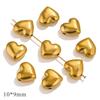 10 Pcs 304 Stainless Steel Valentine's Day Beads  Heart Loose Small Spacer Bead For DIY Braclet Jewelry Making Accessories
