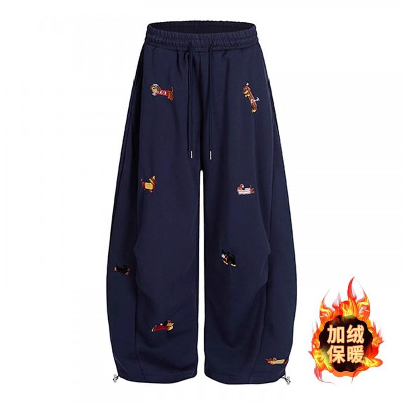 Unisex Retro Izšūti Suņu Grafikas Džogeri