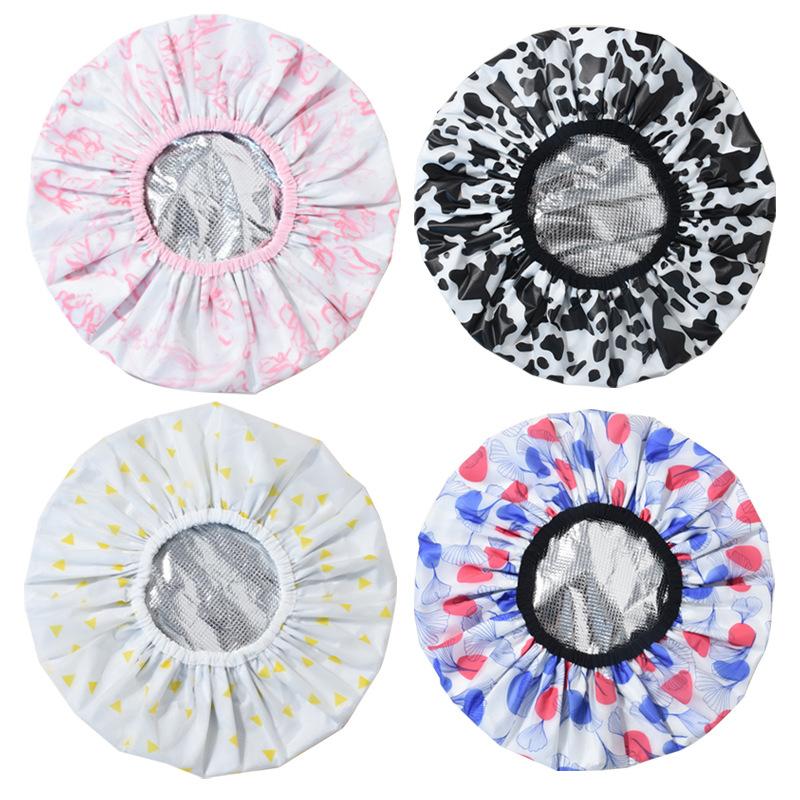 Self-Heating Tin Foil Hat Thickened Heating Steam Hair Mask Cap Portable Hair Salon Smooth Hair Oil Baking Cap