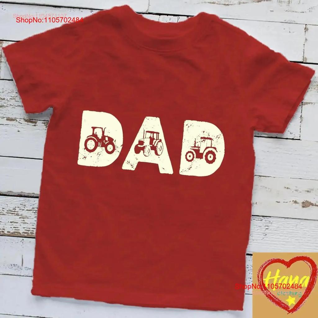 Unisexs Tractor Dad Farming Father Farm Lover Farmer Daddy T shirt vintage Washed Slightly Casual Stretched Comfortable Soft